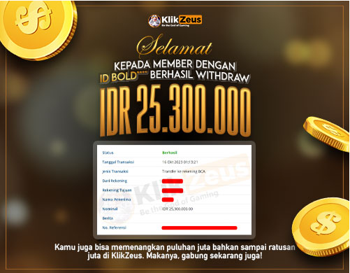 Beruntung Besar: Rahasia Meraih 25 Jutaan Rupiah Saat Bermain Slot Online Di Situs Klikzeus