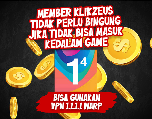 Banner pakai vpn situs slot klikzeus