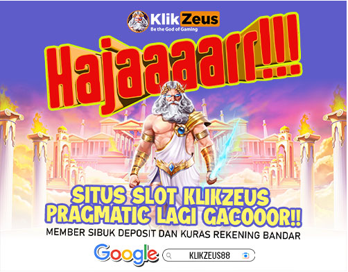 Banner member menang banyak saat bermain slot di situs slot online klikzeus