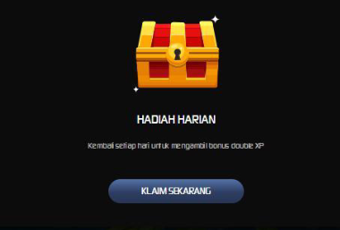 Tampilan Pop Up Hadiah Harian