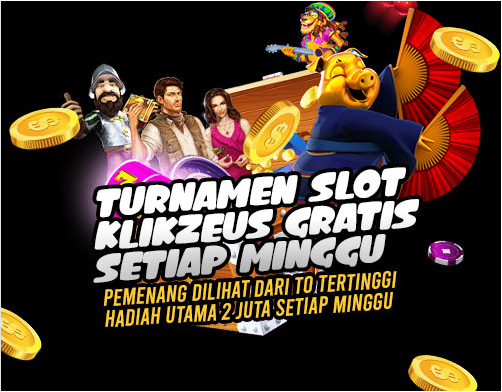 Banner turnamen slot gratis di situs slot online klikzeus