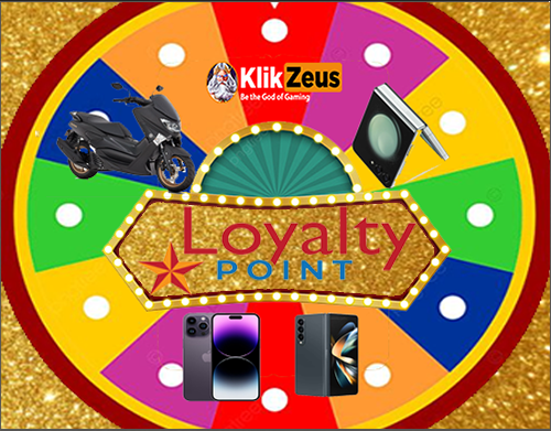 Banner loyalty point di situs slot klikzeus