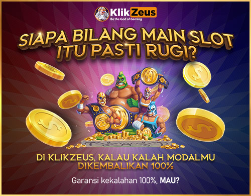 Banner garansi kekalahan 100% situs klikzeus