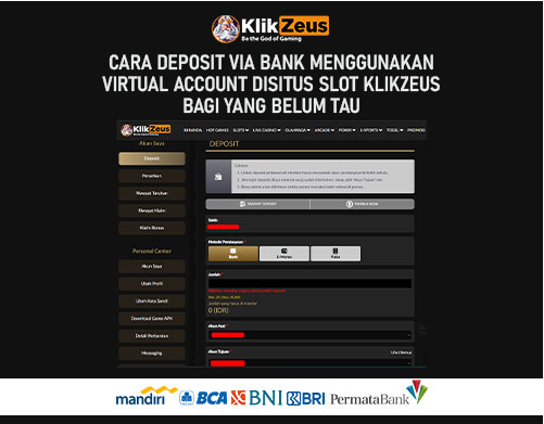 CARA DEPOSIT VIA BANK DISITUS KLIKZEUS