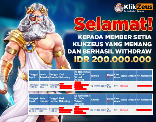 Banner WD 200 juta di situs slot online klikzeus