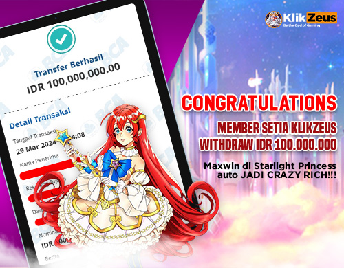 100 Juta Dapat Dari Situs KLIKZEUS!!!