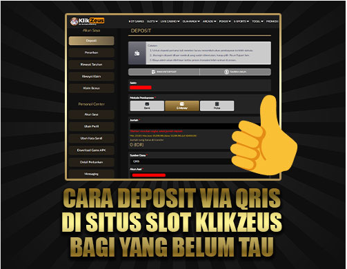 Banner Deposit Via QRIS situs klikzeus