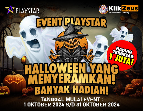 Event PLAYSTAR – Halloween Yang Menyeramkan! Banyak Hadiah!