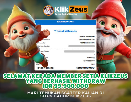 Member Jackpot IDR 99.900.000 di Provider PG Soft Klikzeus