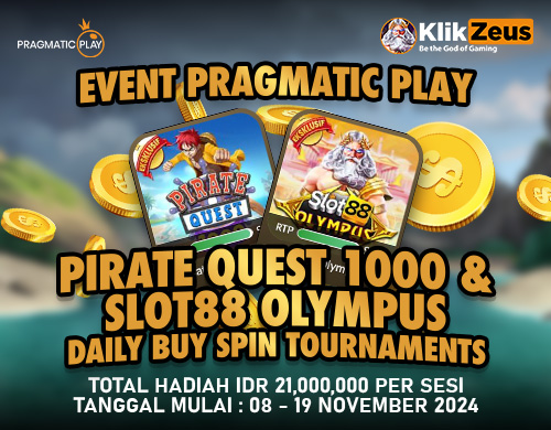 Pirate Quest 1000 and Slot88 Olympus Daily Buy Spin Tournaments