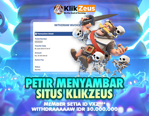 Main Tanpa Pola, Member Klikzeus Menang Puluhan Juta Rupiah