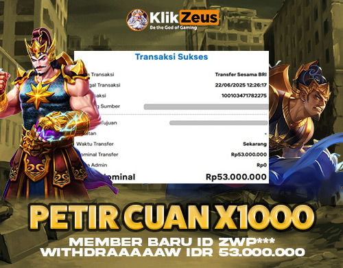 Petir Slot Turun, Member Klikzeus Auto Cuan!!!