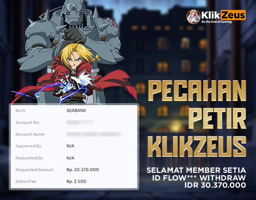 Petir Zeus Menyambar , Member Auto Menang Banyak!!!