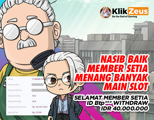 Nasib Baik Member Menang Main Slot di Situs Klikzeus