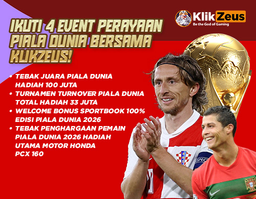 Event Piala Dunia Klikzeus, Ikuti 4 Promo Spesial Berhadiah Besar