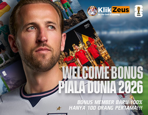 Welcome Bonus Piala Dunia 2026 untuk Member Baru Klikzeus