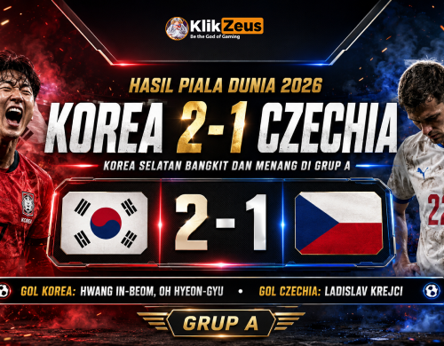 Hasil Korea Czechia 2-1: Korea Selatan Bangkit dan Menang di Grup A Piala Dunia 2026