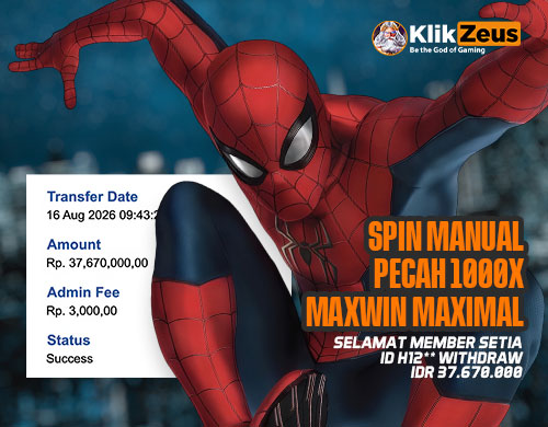 Klikzeus Maxwin 40 Juta, Member Setia Raih Pecahan x1000