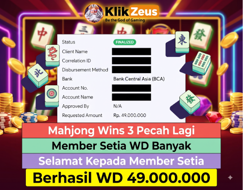 Kisah Sukses Member Klikzeus: Modal Bet 200 Ribu Main Mahjong Ways Pragmatic Play Tembus JP 90 Juta